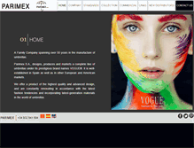 Tablet Screenshot of parimex.net